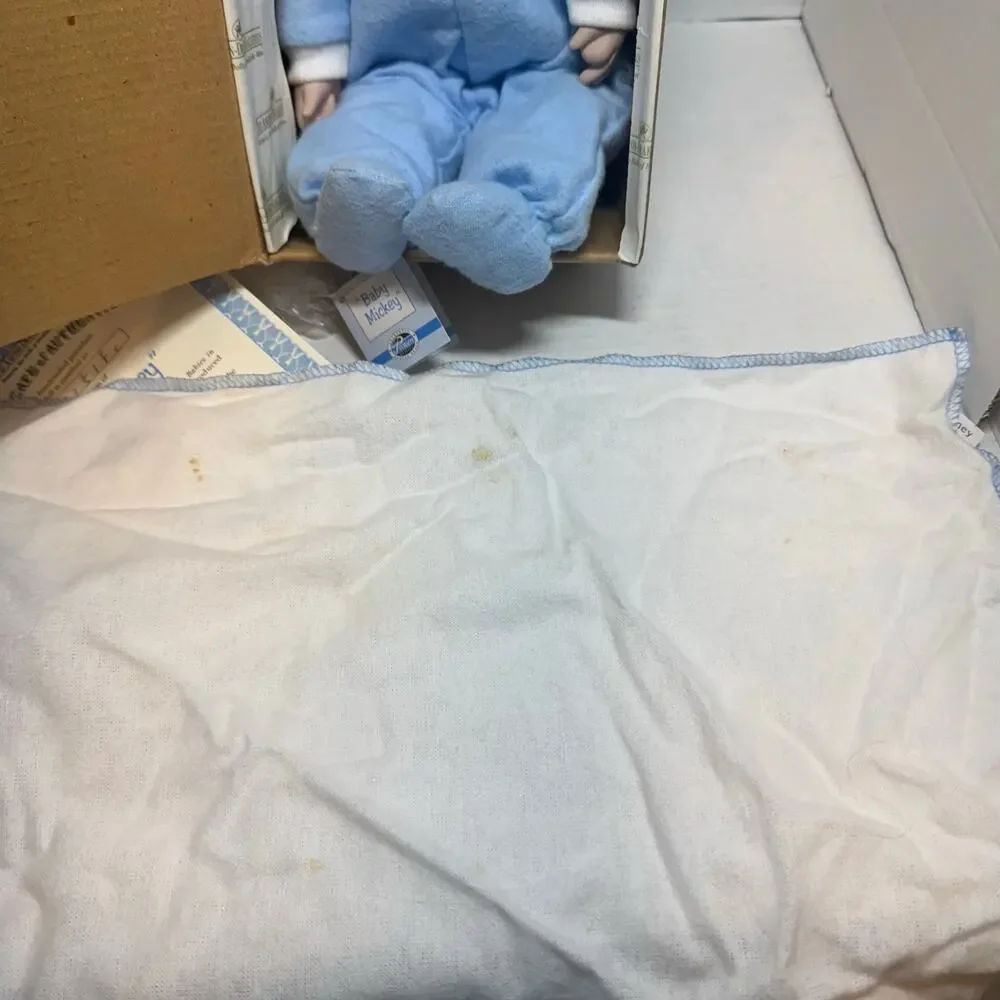 Vintage 90s The Ashton Drake Galleries Baby Mickey Doll Missing Acessories